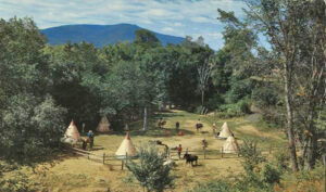 Indian Camp at Six-Gun City in Jefferson, New Hampshire.