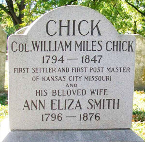 Colonel William Miles Chick Grave Marker