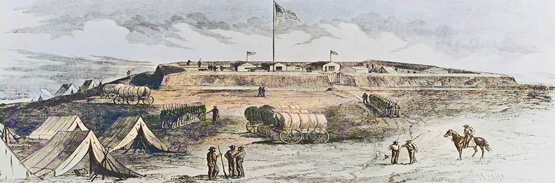 Camp Union in Kansas City, Missouri during the Civil War.