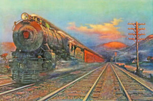 Pennsylvania Railroad Broadway Limited by Grif Teller.