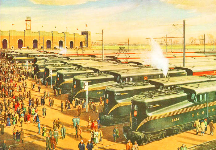 Pennsylvania Railroad by Grif Teller, 1955.