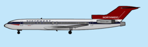 Northwest Airlines Boeing 727, courtesy Wikipedia.