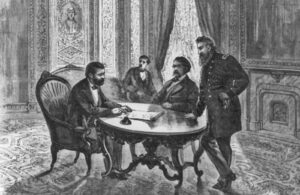 President Grant signing the Ku-Klux Force Bill, 1871.