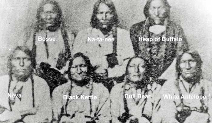 Peace Chiefs at Camp Weld Council 1864. 