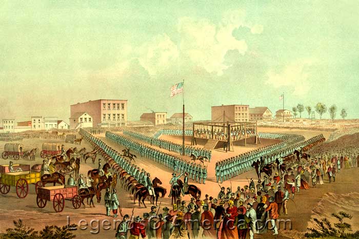Execution of 38 Sioux, Mankato Minnesota, December 26, 1862