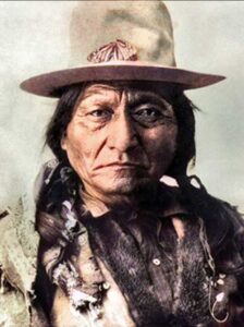 Sitting Bull, colorized