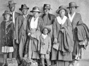 African Americans arriving in Chicago, Illinois in 1911.