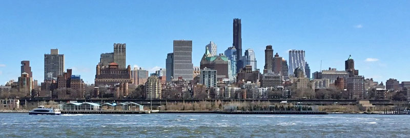 Downtown Brooklyn, New York from Manhattan, courtesy Wikipedia.