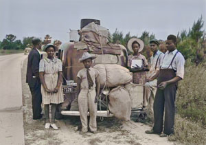 African Americans from Florida are making their way to New Jersey by Jack Delano, 1940.