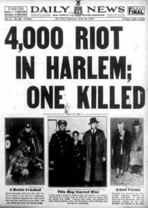 Harlem Riot, 1935.