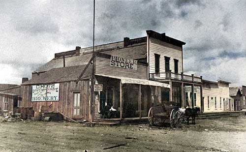 Lake Valley, New Mexico, 1890. Colorized