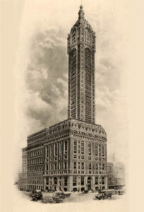 Singer building in New York City, 1907.