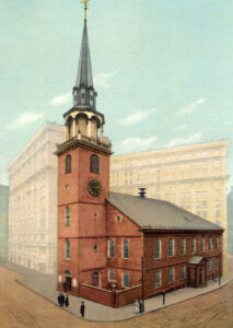 Old South Meeting House in Boston, Massachusetts.