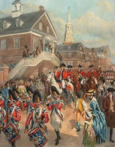The British occuplied Philadelphia in 1777.