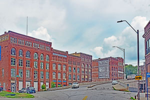 West Bottoms Buildings in Kansas City, Missouri, by Kathy Alexander.