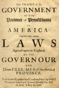 Pennsylvania Frame of Government