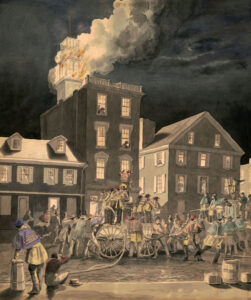 Fire in Philadelphia, Pennsylvania by James Fuller Queen.