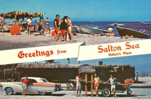 Salton Sea 1950s Postcard.