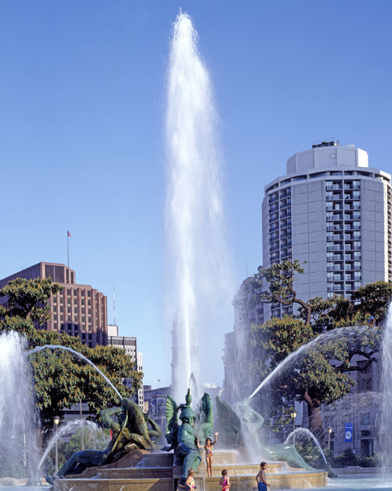 The Swann Memorial Fountain in Philadelphia, Pennsylvania by Carol Highsmith.