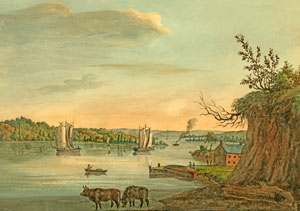 Potomac River in Washington, D.C. by Augustus Kollner, 1839.