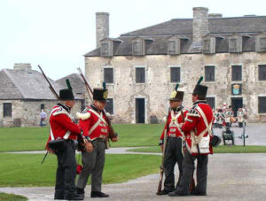 Re-enactors at Fort Niagara, New York, courtesy of Wikipedia.