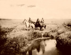 Blackfeet Piegan Chiefs, by Edwards S. Curtis, 1900.