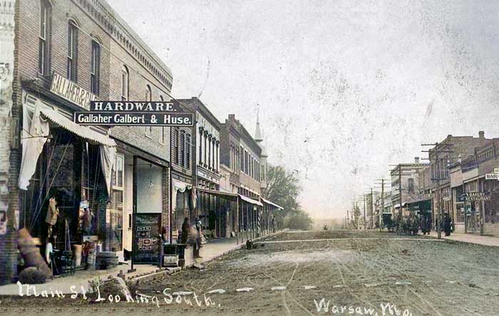 Warsaw, Mo 1911, colorized. 