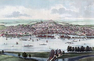 Hudson River at Albany, New York.