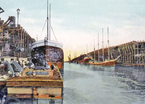 Erie Canal in Buffalo, New York.