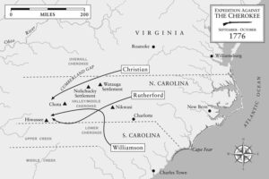 Cherokee War Map.