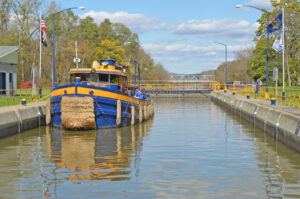 Erie Canal in Rochester, New York, courtesy National Park Service.