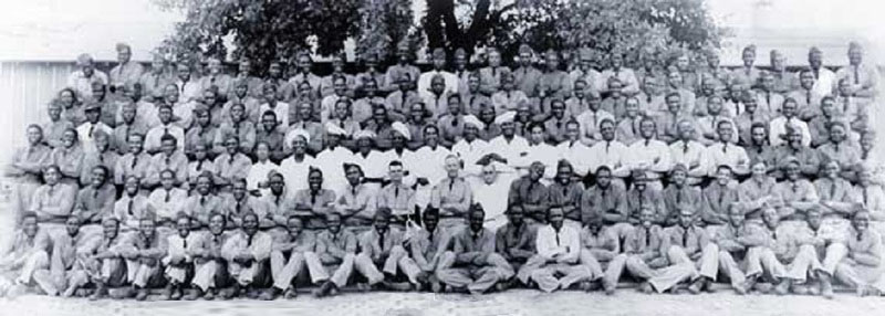 Civilian Conservation Corps Company 3807, at Fort Parker, Texas, 1935.