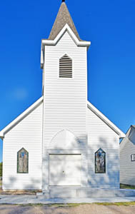 Old church at the Fort Bissell Museum in Philipsburg, Kansas by Kathy Alexander.