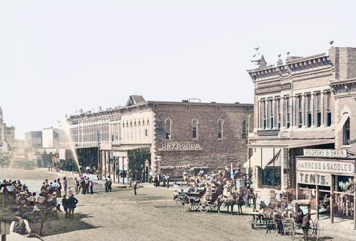 Wellington, Kansas circa 1885. 