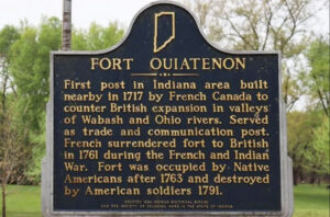 Fort Ouiatenon, Indiana Historic Marker.