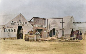 Early day Benton, Wyoming.