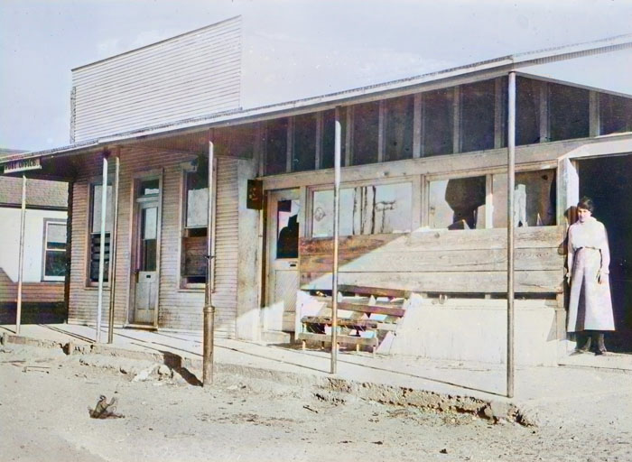 Columbus, New Mexico Post Office, by Bain News Service, 1916.