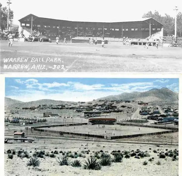 Warren Ballpark in Bisbee, Arizona in the early 1900’s