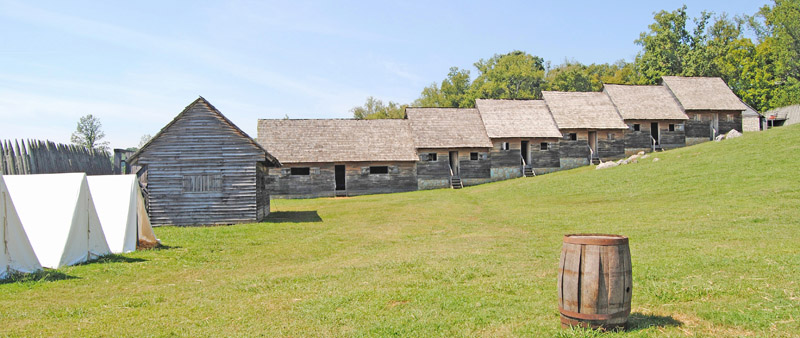 Fort Loudon, Tennessee Barracks by Kathy Alexander.