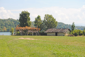 Fort Loudon, Tennessee outbuildings by Kathy Alexander.