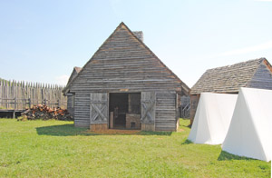 Fort Loudon, Tennesee Blacksmith Shop, by Kathy Alexander.