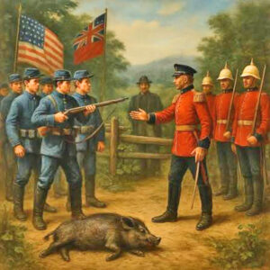 "Pig War" in Washington, courtesy National Park Service.